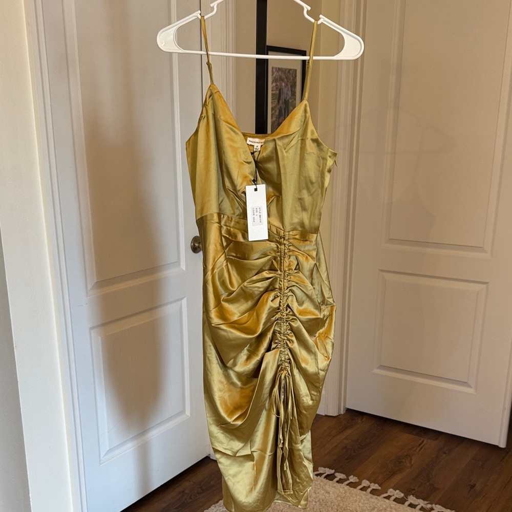 Dance & Marvel Gold Dress - Size S NWT